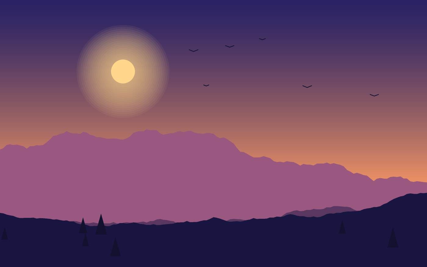 Landschapsillustratie