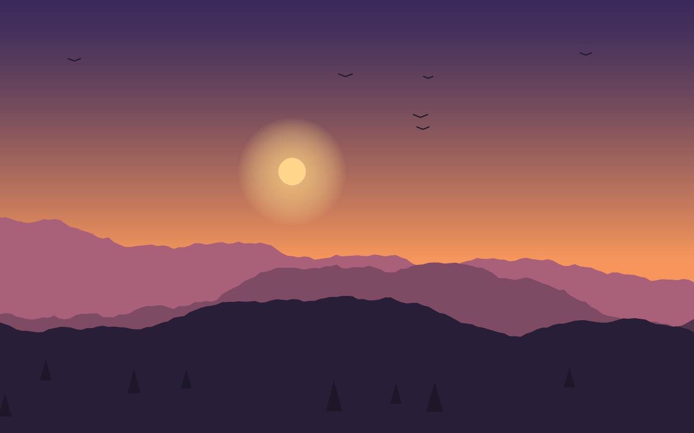 Ilustrace krajiny