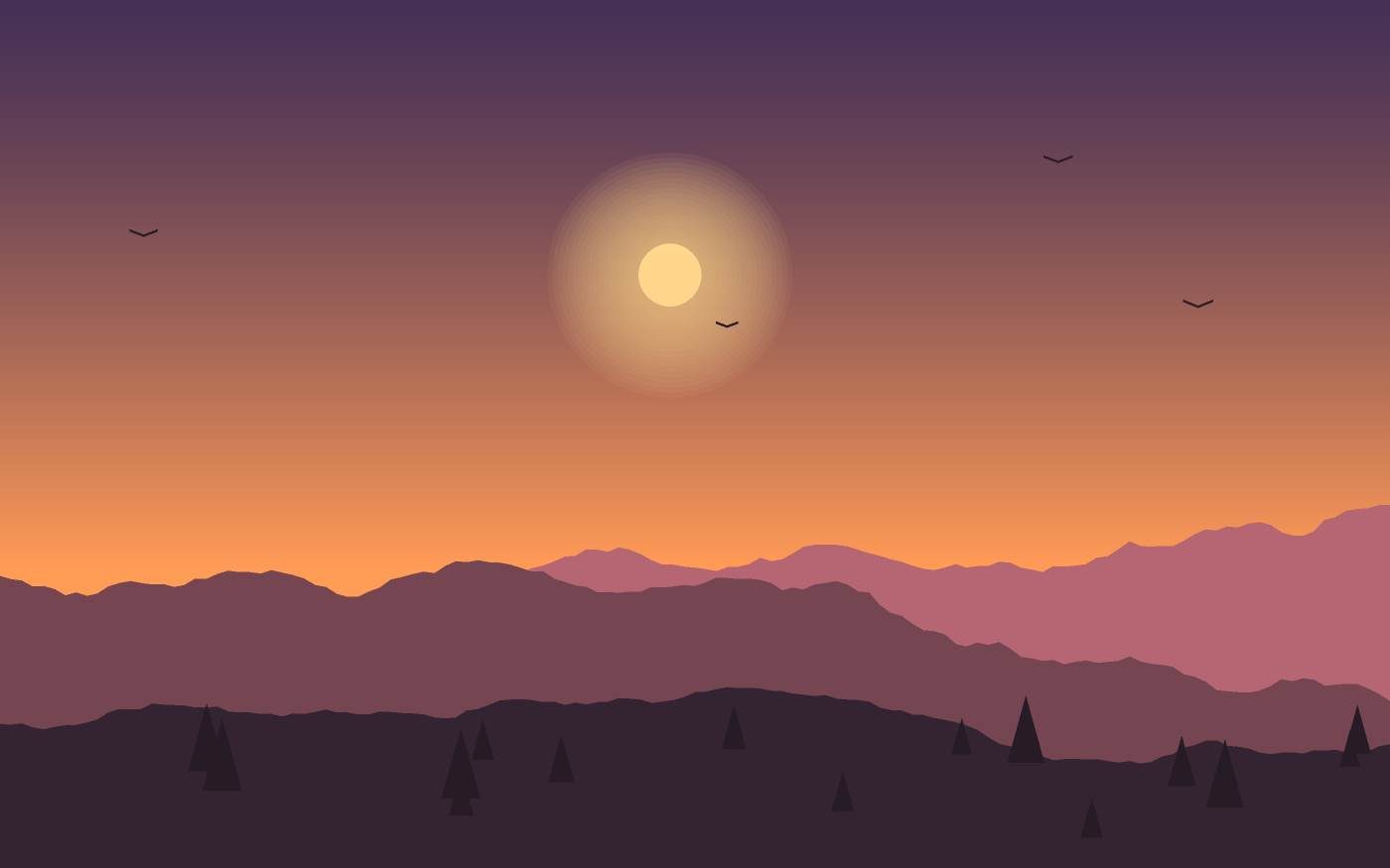 Landschaftsillustration