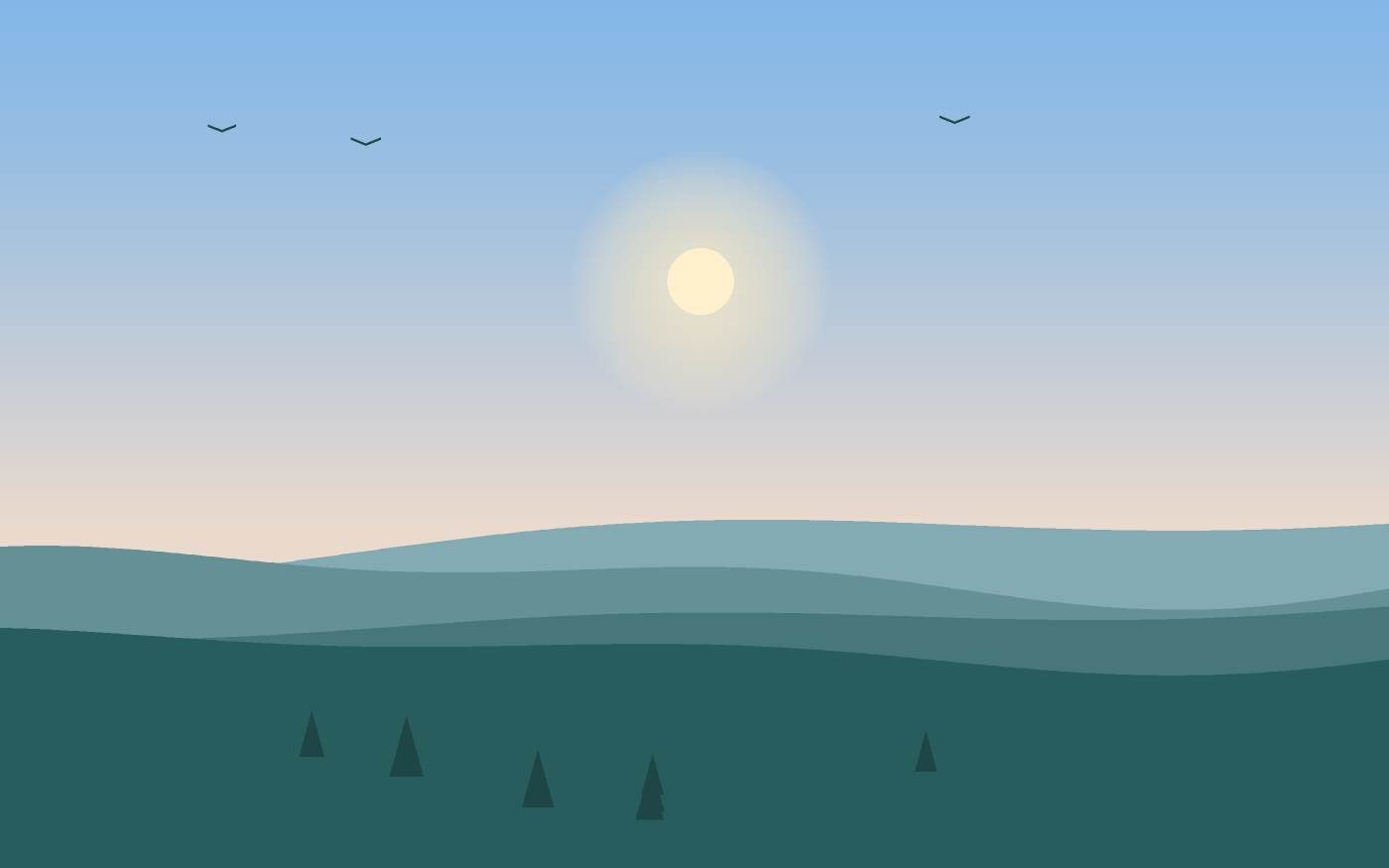 Ilustración de un paisaje