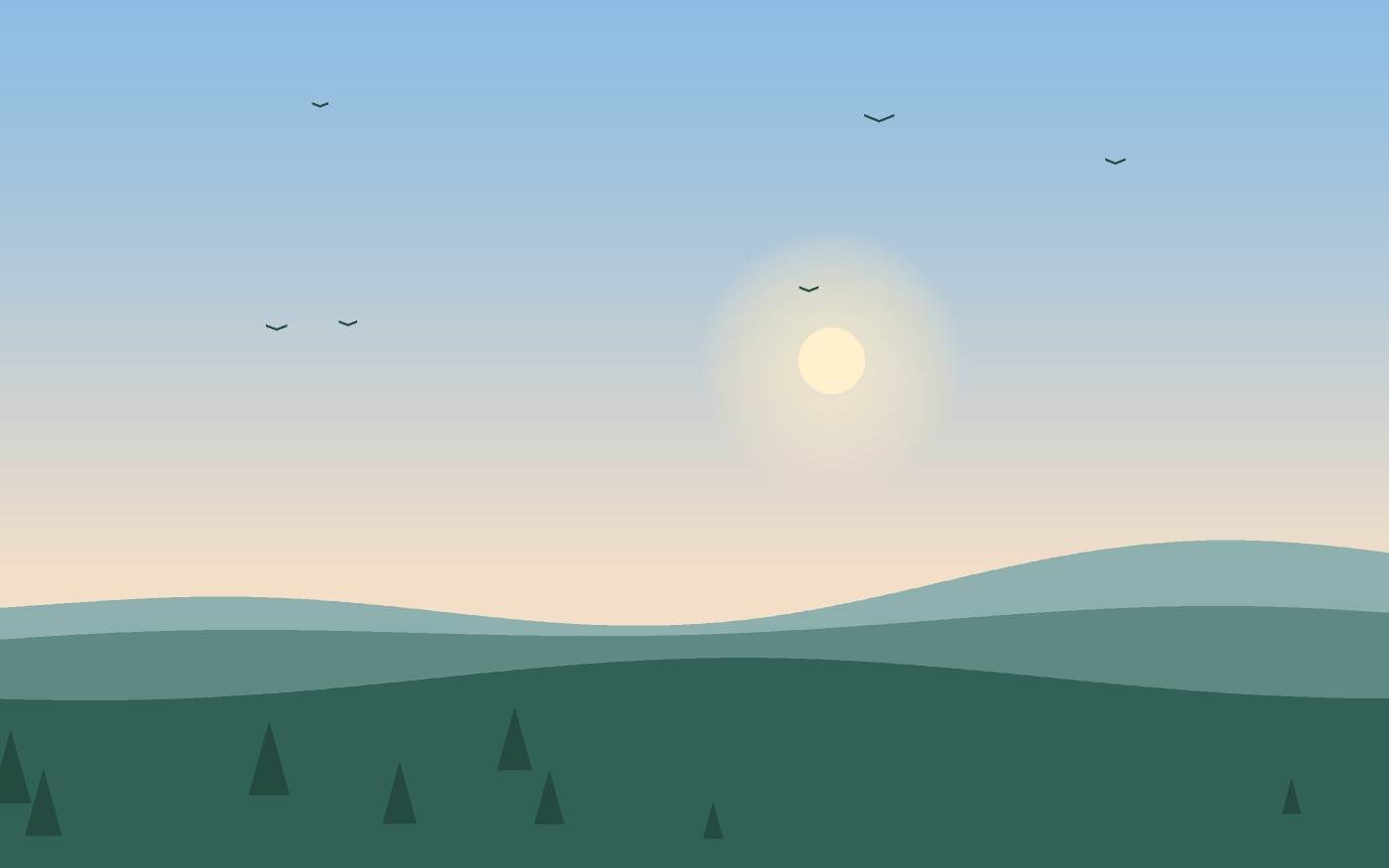 Illustrazione di un paesaggio
