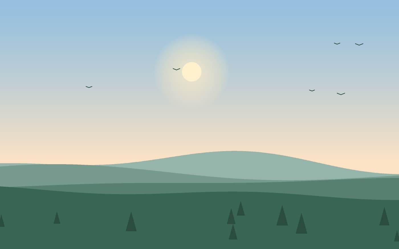 Landschapsillustratie