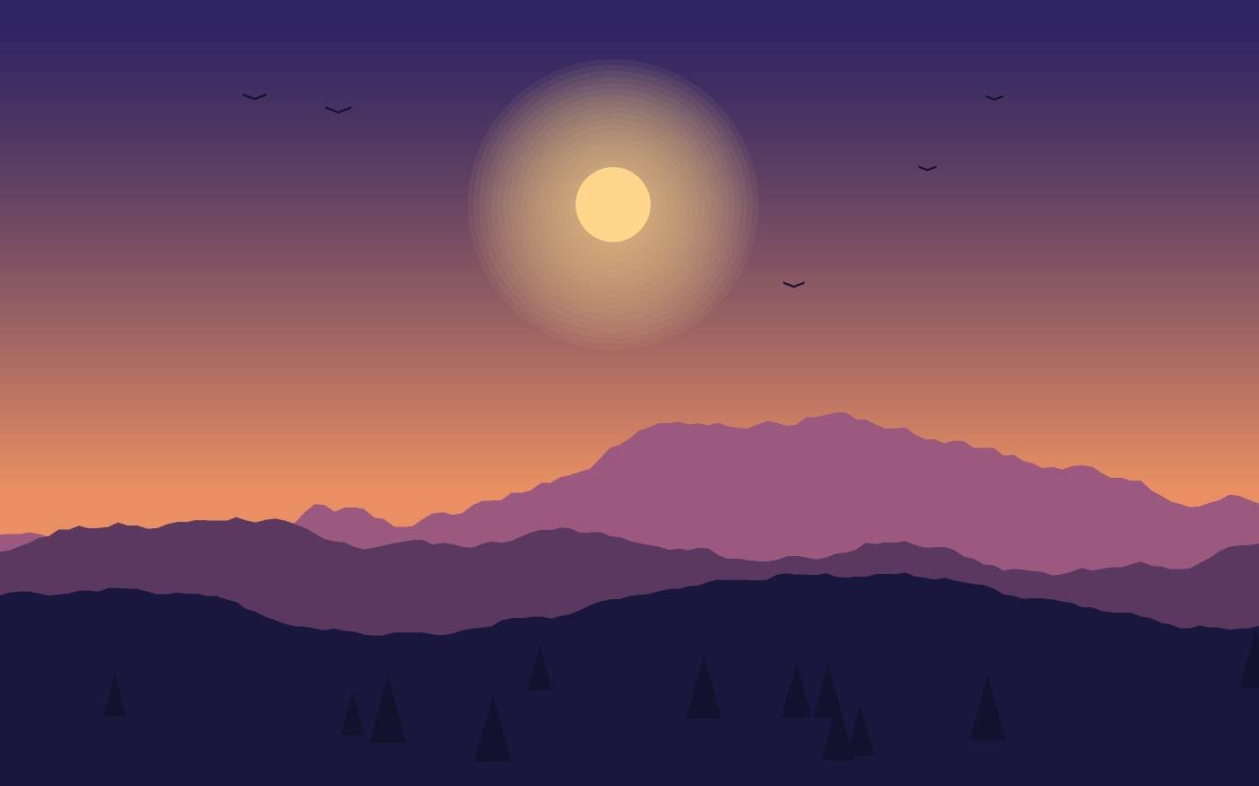 Landschapsillustratie
