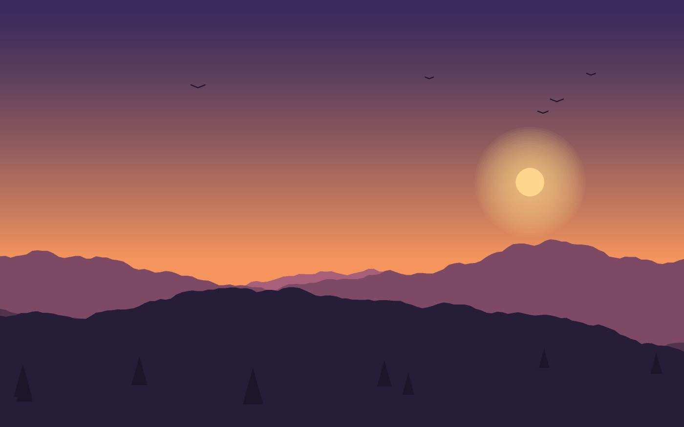 Landschapsillustratie