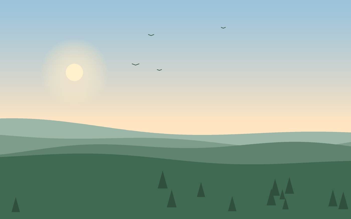 Landschapsillustratie