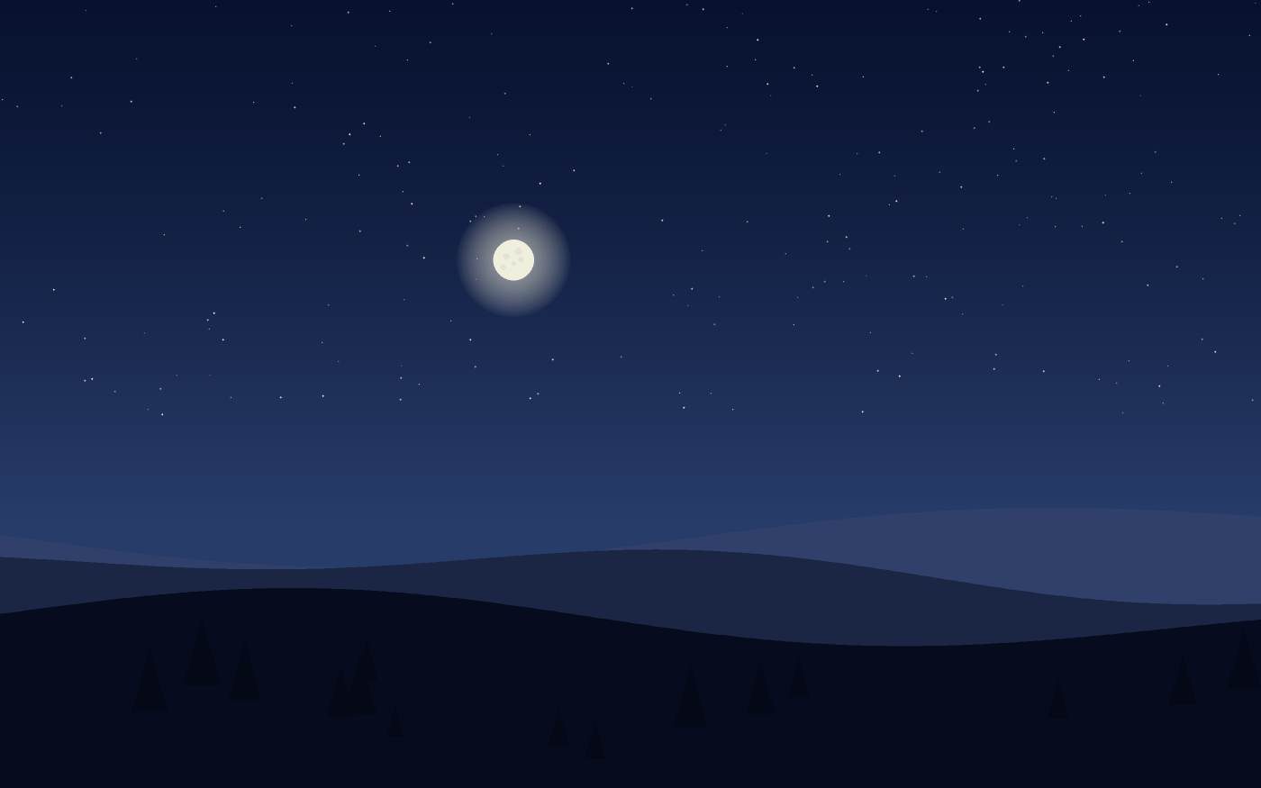 Ilustração de uma paisagem